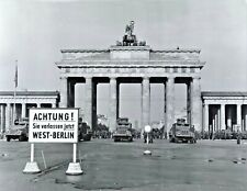 1961-BRANDENBURG GATE-Military Water Trucks with High Pressure Hoses-PHOTO picture