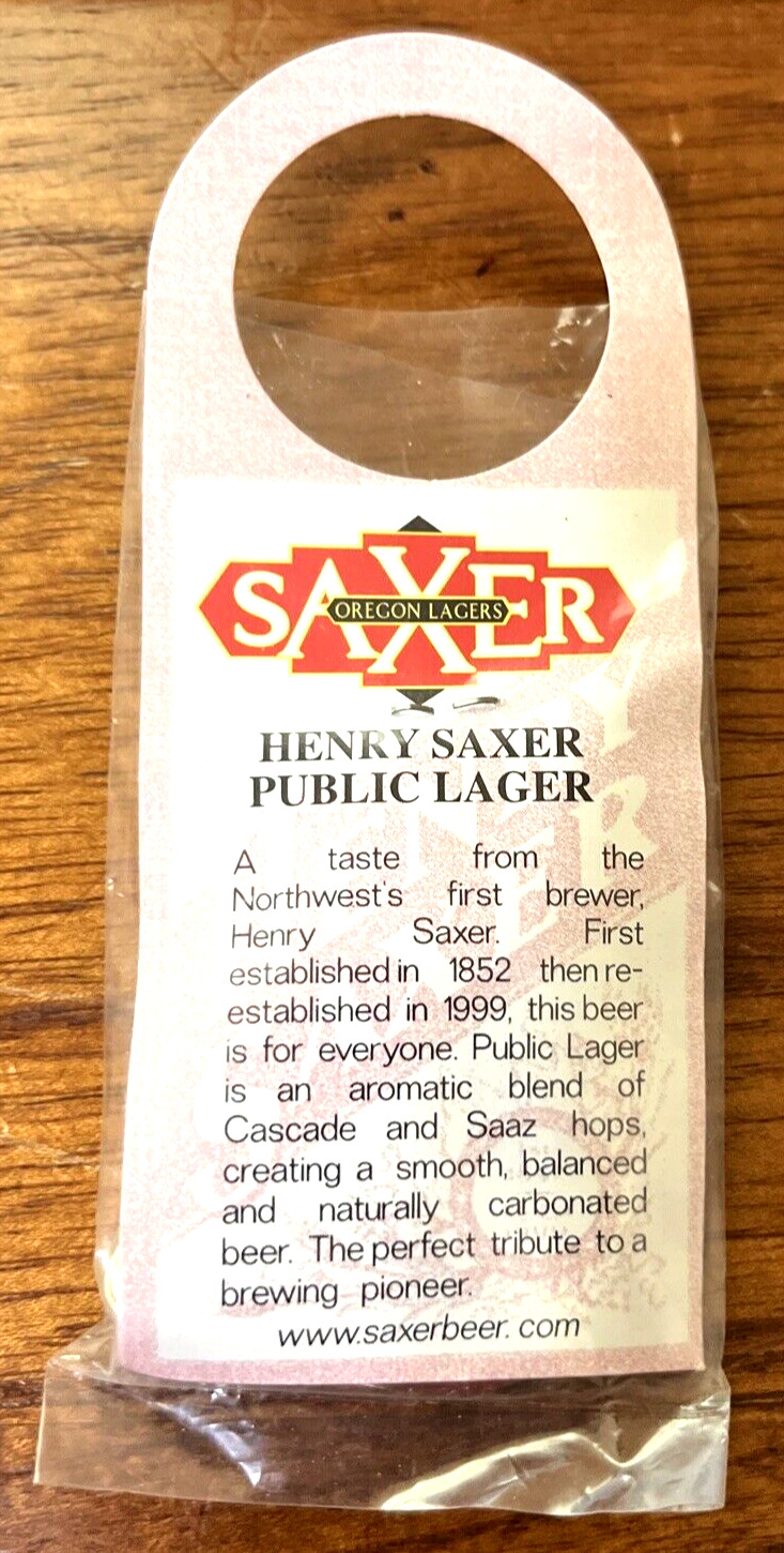 HENRY SAXER Public Lager Keychain/Bottle Opener