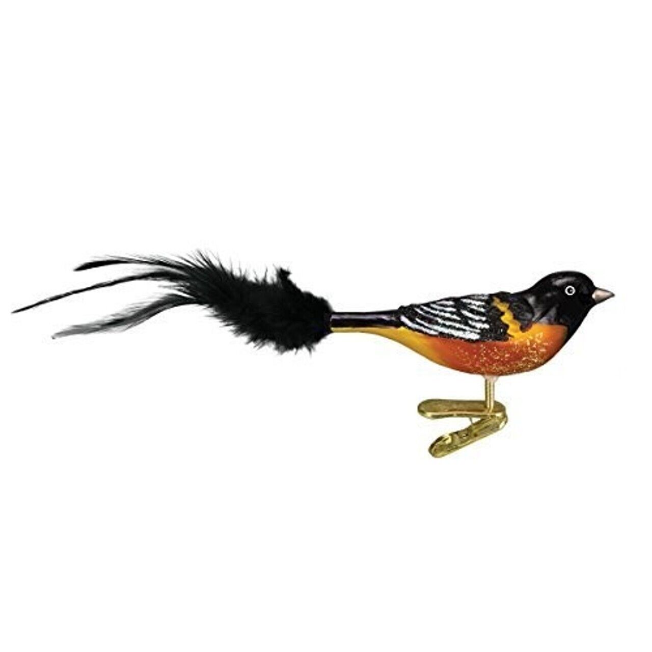 Old World Christmas BALTIMORE ORIOLE (BL18059) Glass Ornament w/OWC Box