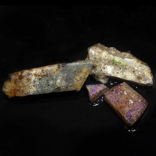 Nice Rough Louisiana Hidden Fire Opal Parcel picture