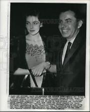 1959 Press Photo George (Bud) Westmore & Wife Jeanne Shores at Los Angeles Court picture