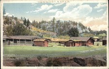 RYEGATE MONTANA MT Ranch CM &PS Railroad Train Station Railway Postcard picture