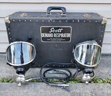 Rare Vintage Aviation Scott Demand Respirator Set W/ Filter Tank & Case 26850 picture