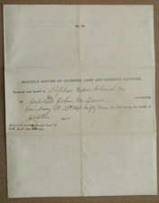 CIVIL WAR PETERSBURG VIRGINIA POPLAR GROVE CHURCH 1864 UNION ARMY INVOICE picture