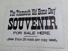 Tinmouth, VT Old Homes Day 1905 Vendor sign picture