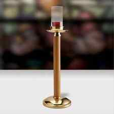 Sudbury Brass Acolyte Candle Stick With Glass For Church or Sanctuary 18 In picture
