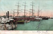 Charleston Harbor Charleston South Carolina SC Ships 1907 Postcard picture