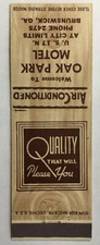 Vintage Matchbook Cover Oak Park Motel U.S.17N @ city limits Brunswick, Georgia picture