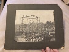 Antique Milton Vermont Swanton 1902 Large Cabinet Photo Bridge Built St Albans picture