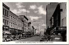 Postcard South Elm Street, Looking North in Greensboro, North Carolina picture