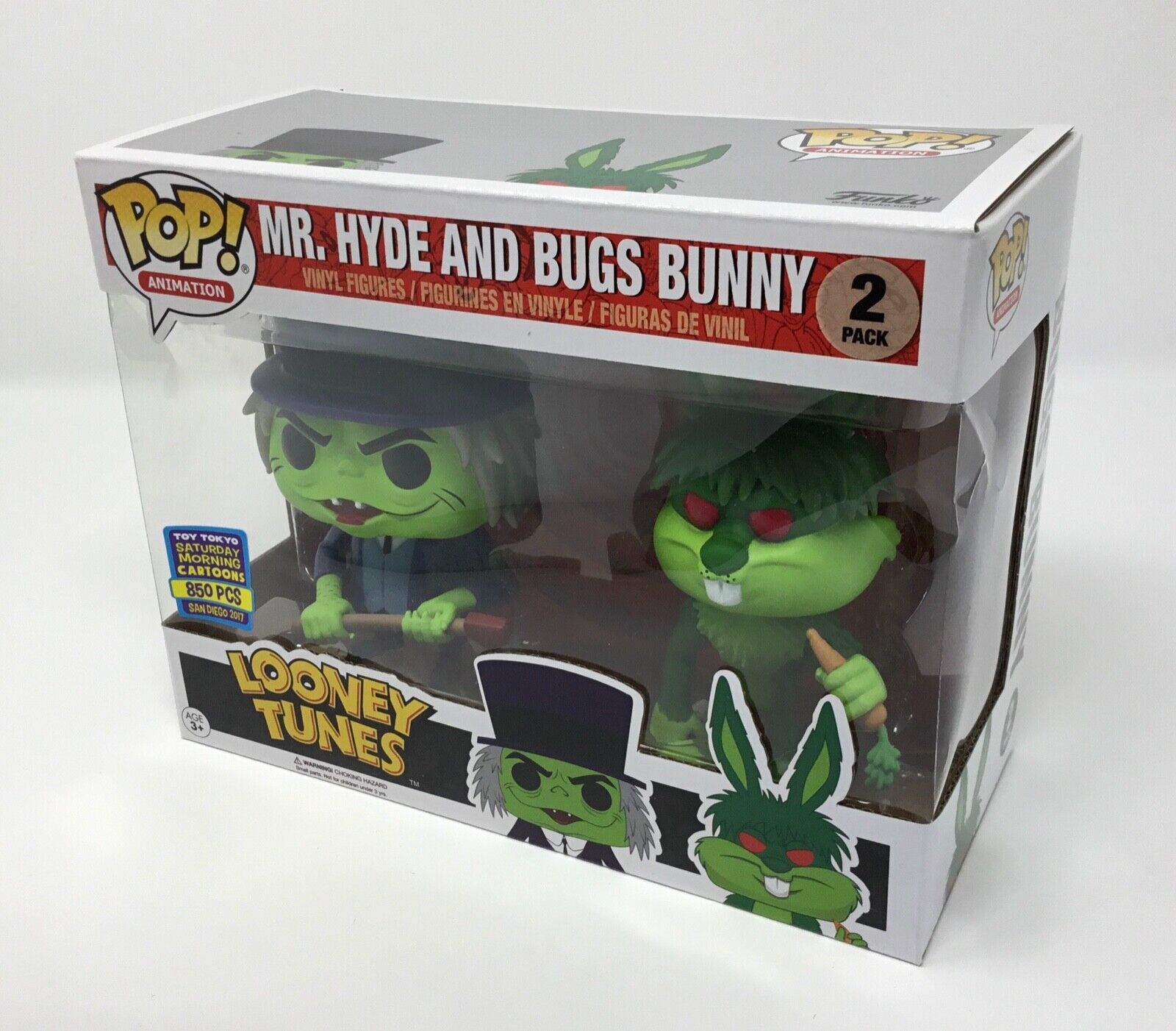Funko Pop Looney Tunes Mr. Hyde and Bugs Bunny SDCC 2017