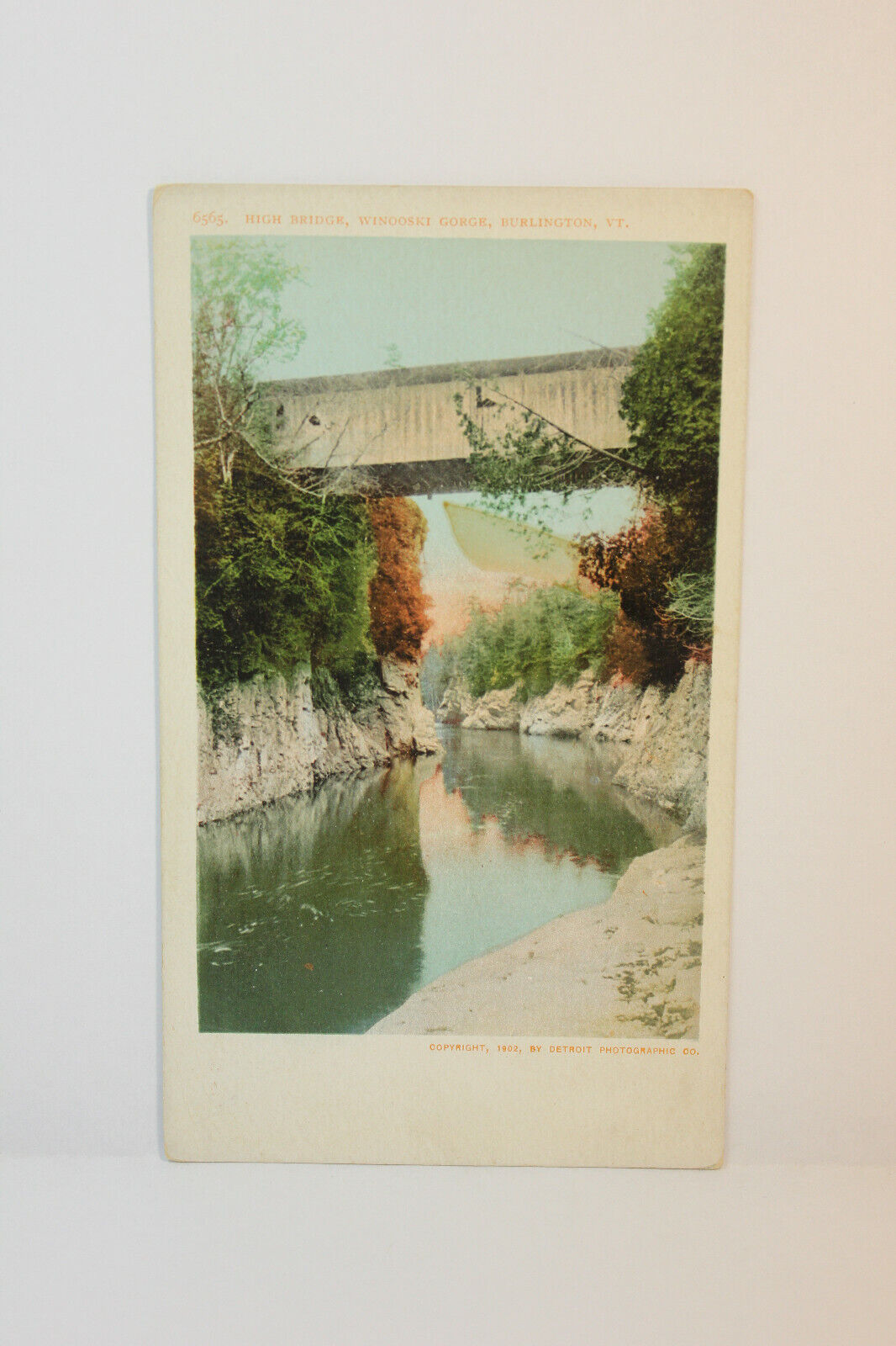 Postcard High Bridge Winooski Gorge Burlington VT
