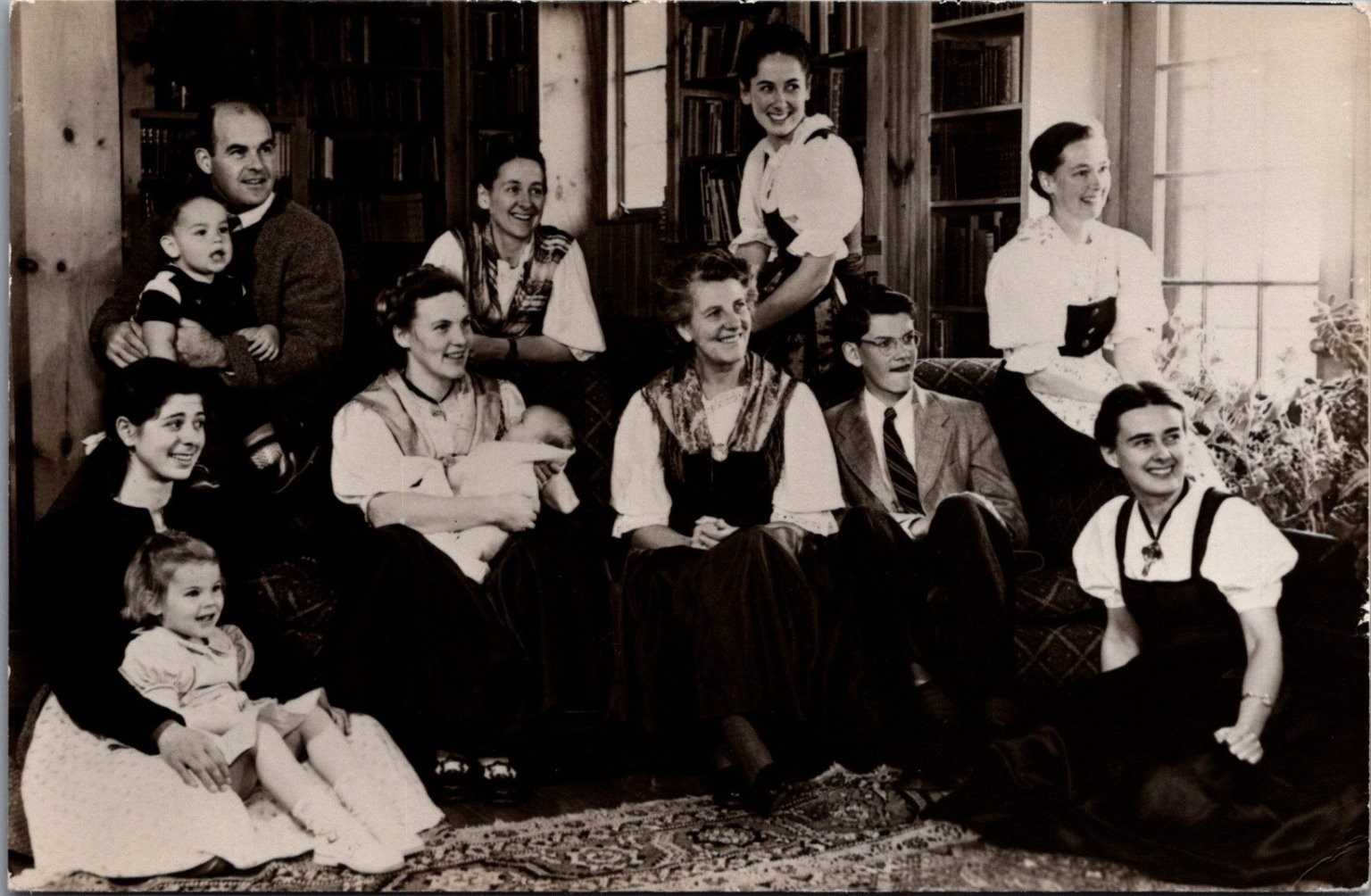 RPPC The Trapp Family Singers Stowe VT Photo Postcard 1940s RPPC The Trapp Family Singers Stowe VT Photo Postcard 1940s