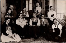 RPPC The Trapp Family Singers Stowe VT Photo Postcard 1940s picture