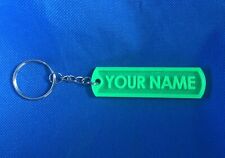 Custom Name Keychain (Luggage Tag), 3D printed, Left-Chain picture