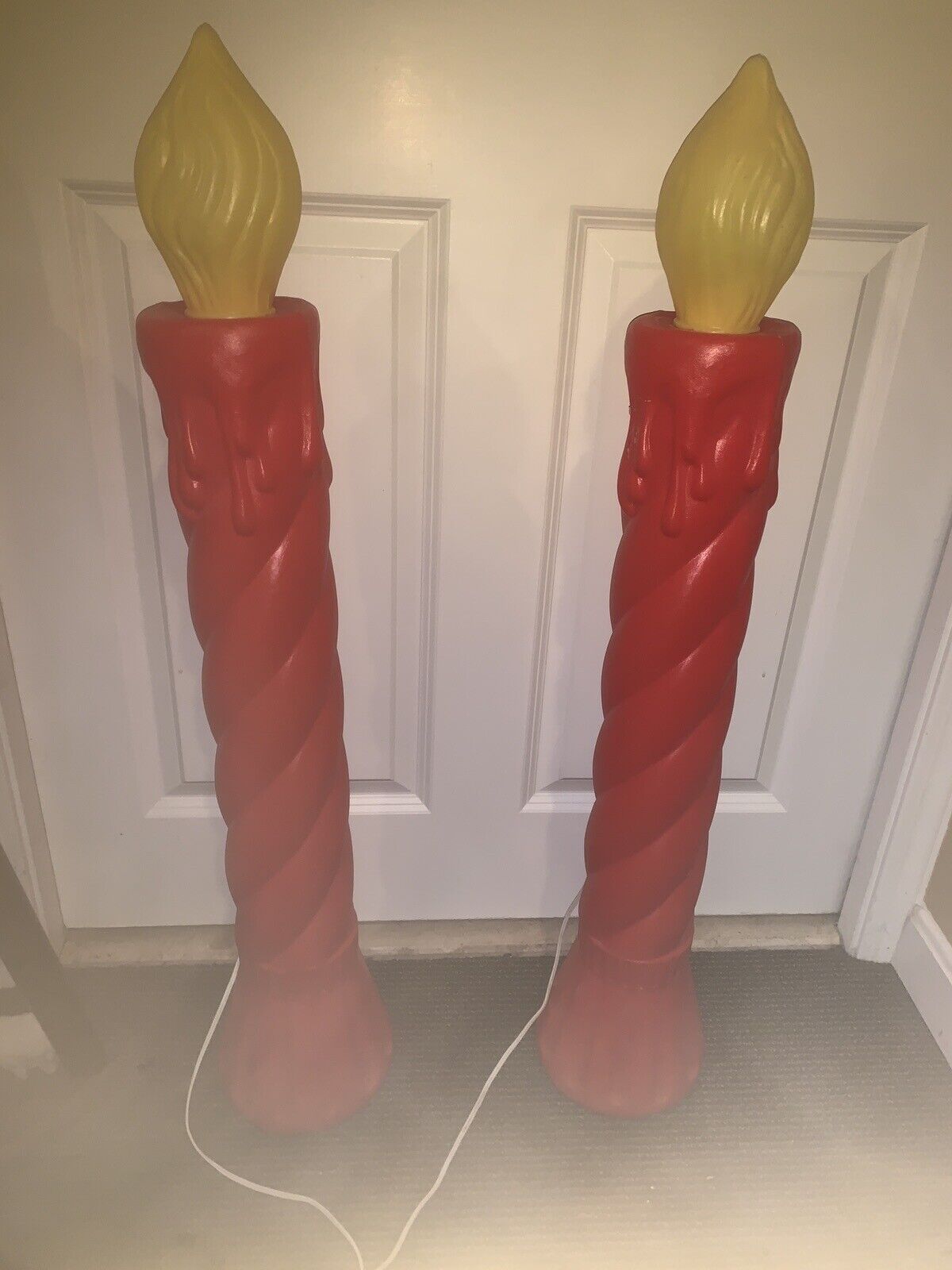 Candles Christmas Union Blow Mold 35” Lighted