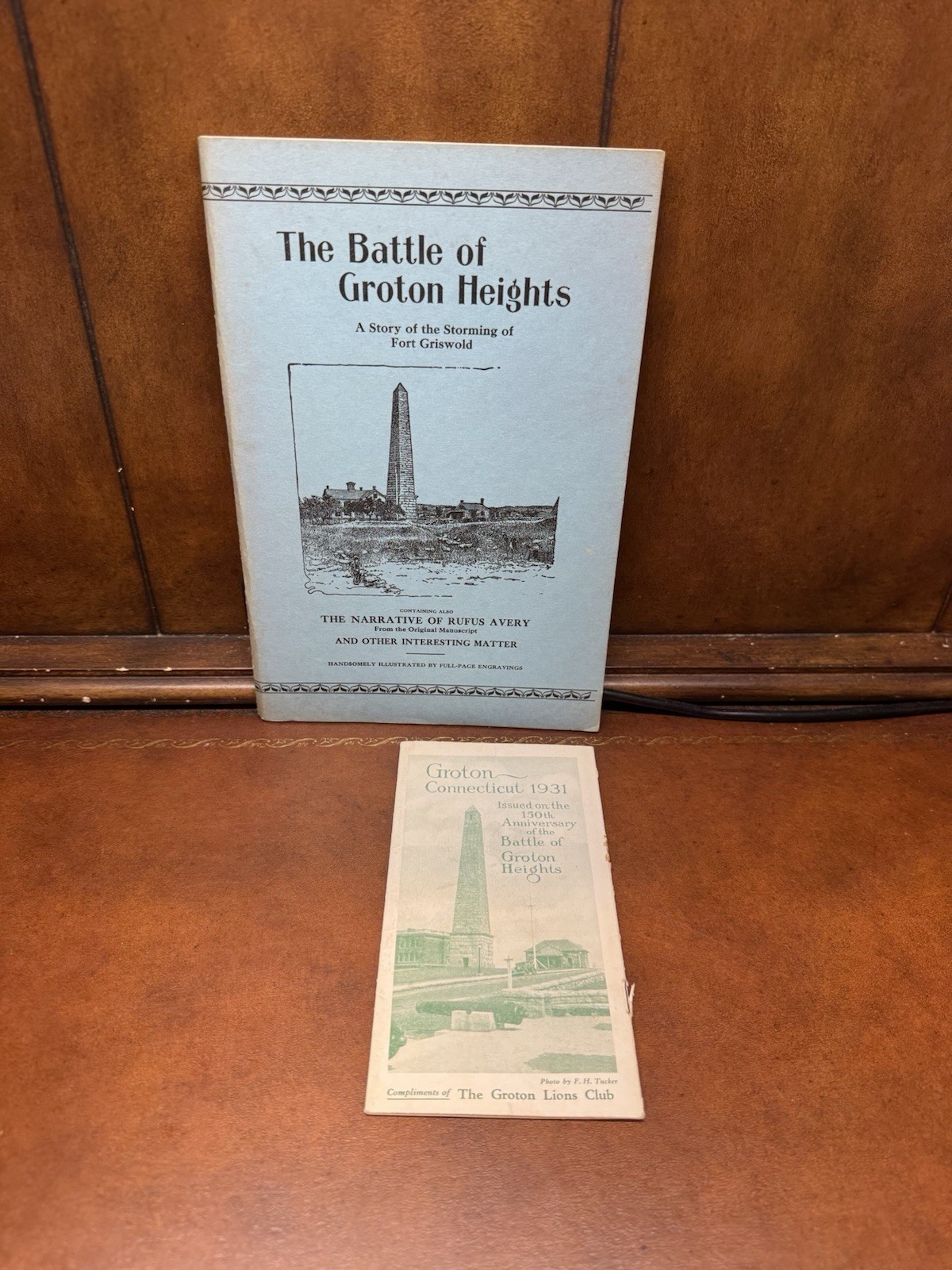 THE BATTLE OF GROTON HEIGHTS STORMING OF FORT GRISWOLD 1931 W/ Foldout Pamphlet THE BATTLE OF GROTON HEIGHTS STORMING OF FORT GRISWOLD 1931 W/ Foldout Pamphlet