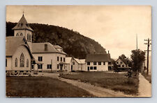 Fairlee Vermont VT Pre-Fire? Church Inn Horse Carriage Real Photo Postcard picture