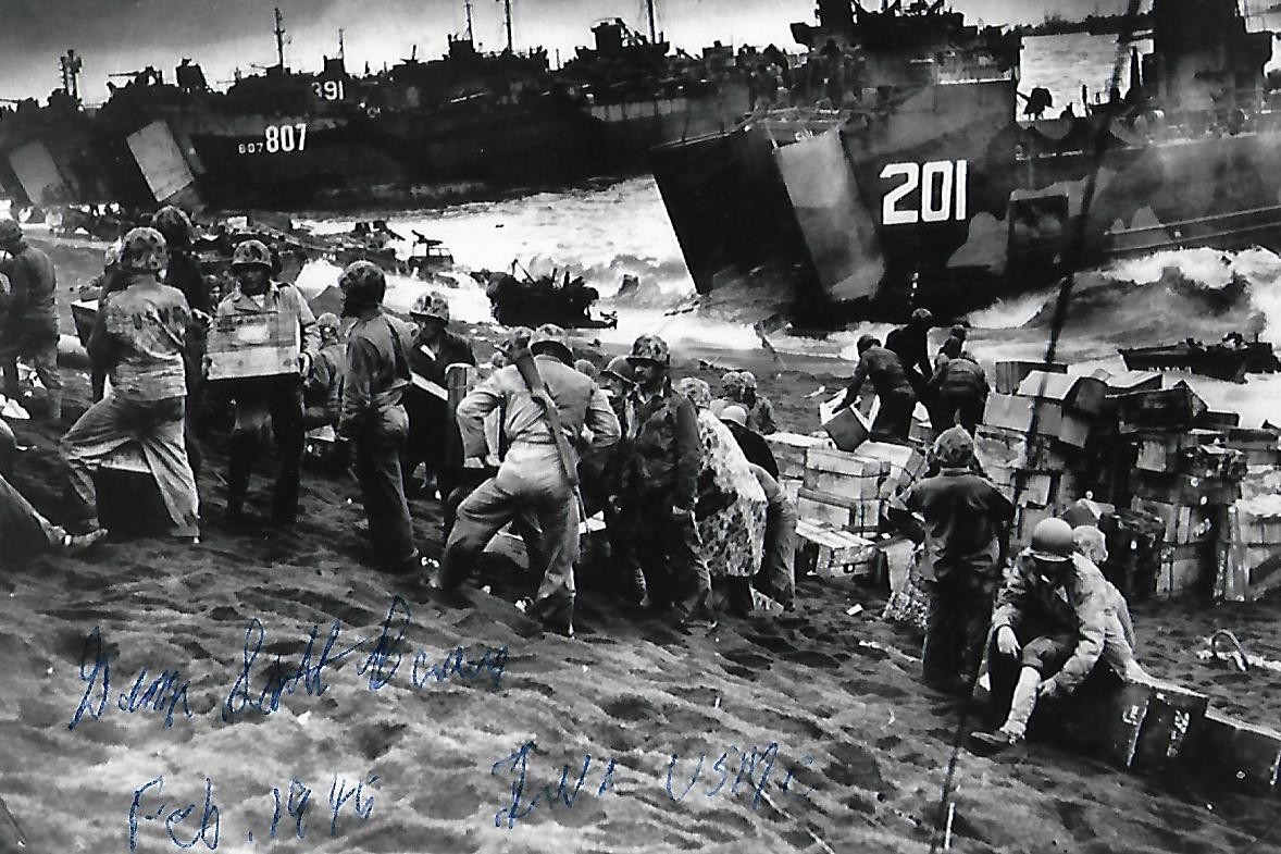 George Bowers auto/sign 4x6 photo Pacific Theater Iwo Jima WW II RARE COA LOOK George Bowers auto/sign 4x6 photo Pacific Theater Iwo Jima WW II RARE COA LOOK