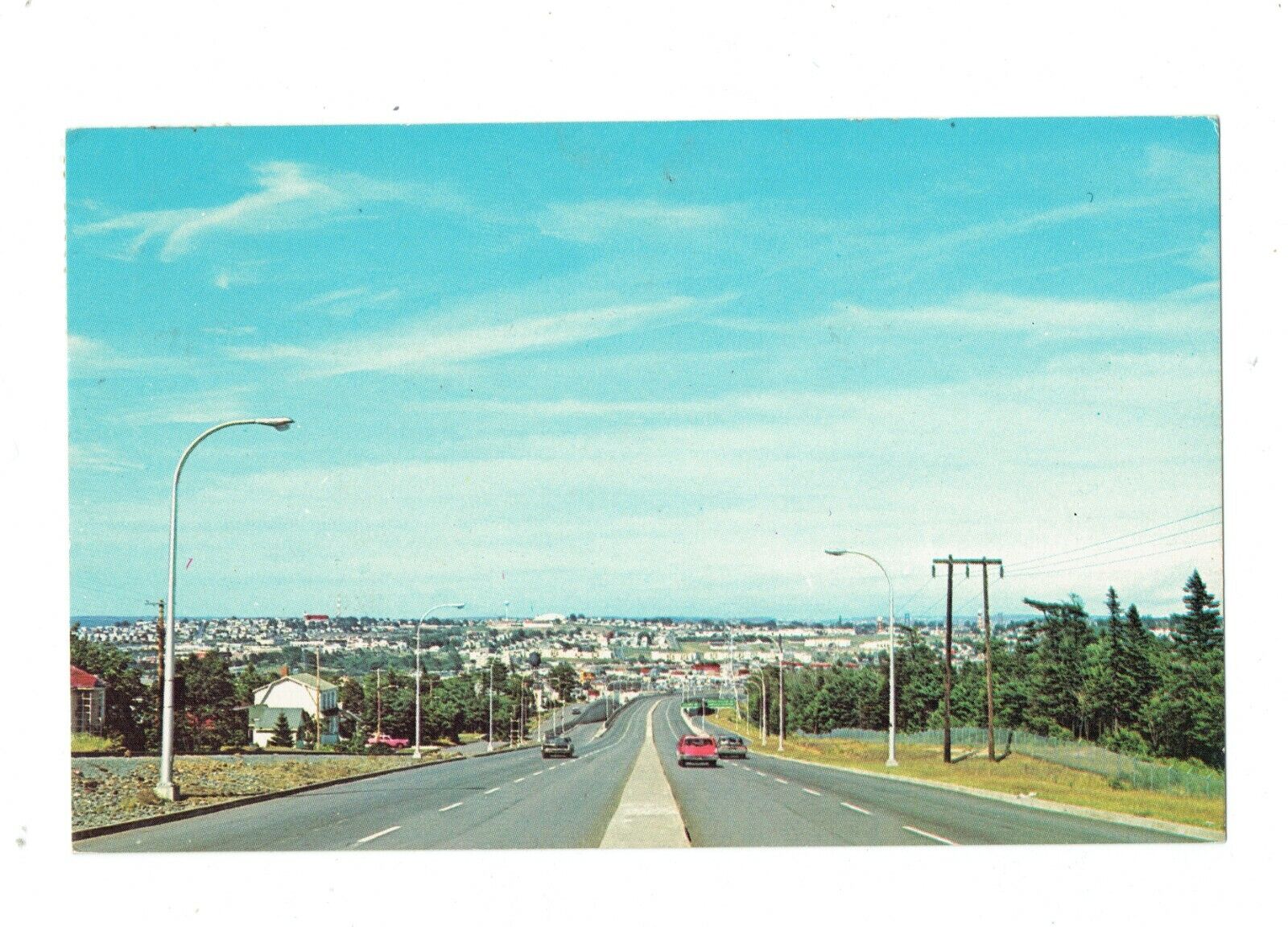 Postcards Vintage (1) Halifax, NS, Canada Bicentennial Highway P 1966 (#642)