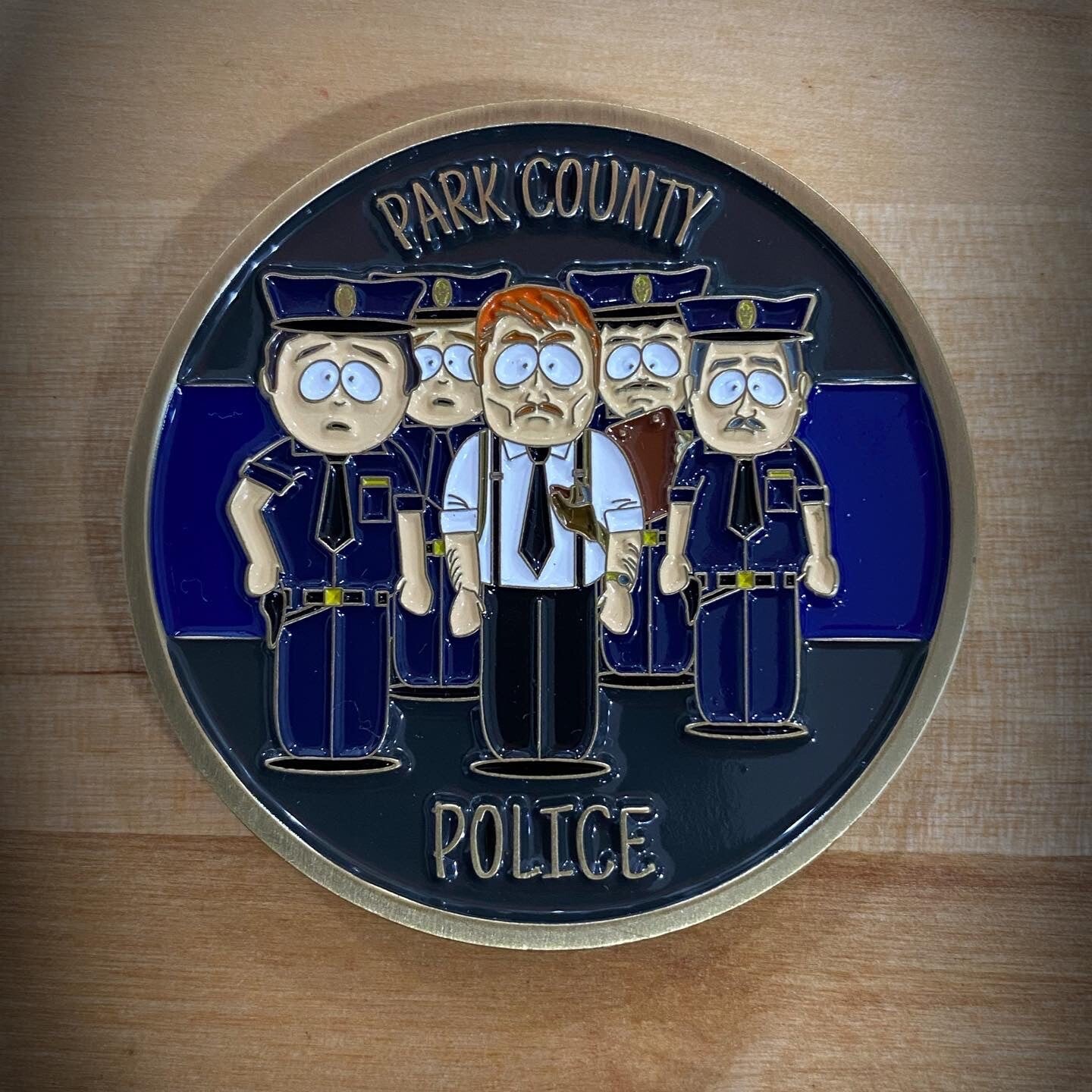 South Park Colorado Police Department Challenge Coin South Park Colorado Police Department Challenge Coin