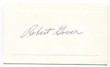 Robert Gover Signed Card Autographed Signature Author Novelist picture