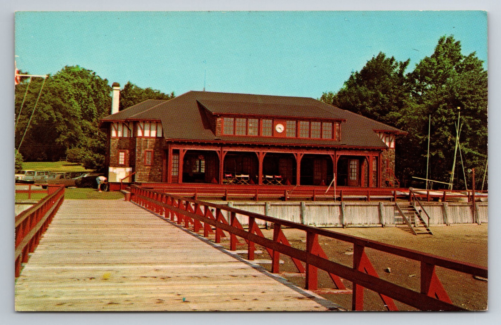 MA, Duxbury Yacht Club, Vintage Postcard MA, Duxbury Yacht Club, Vintage Postcard