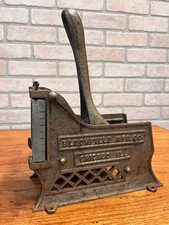 Vintage 1920s Bloomfield French Fry Cutter Cast Iron Heavy Industrial Chicago IL picture