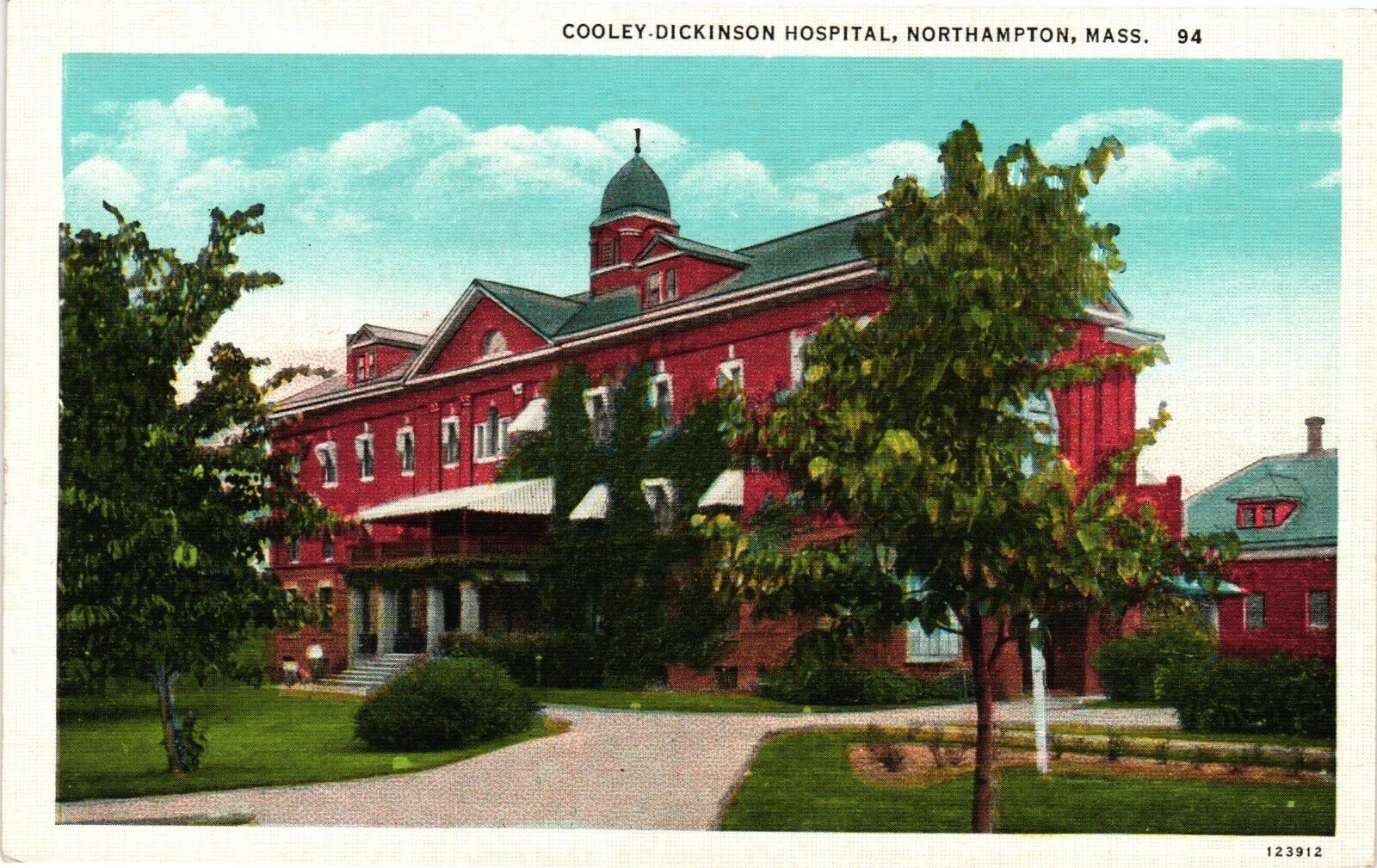 Vintage Postcard - Cooley-Dickinson Hospital N. Hampton Massachusetts MA  #5148