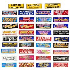 vintage 1980s novelty bumper stickers picture
