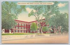 Postcard KS Fort Scott High School and Junior College picture