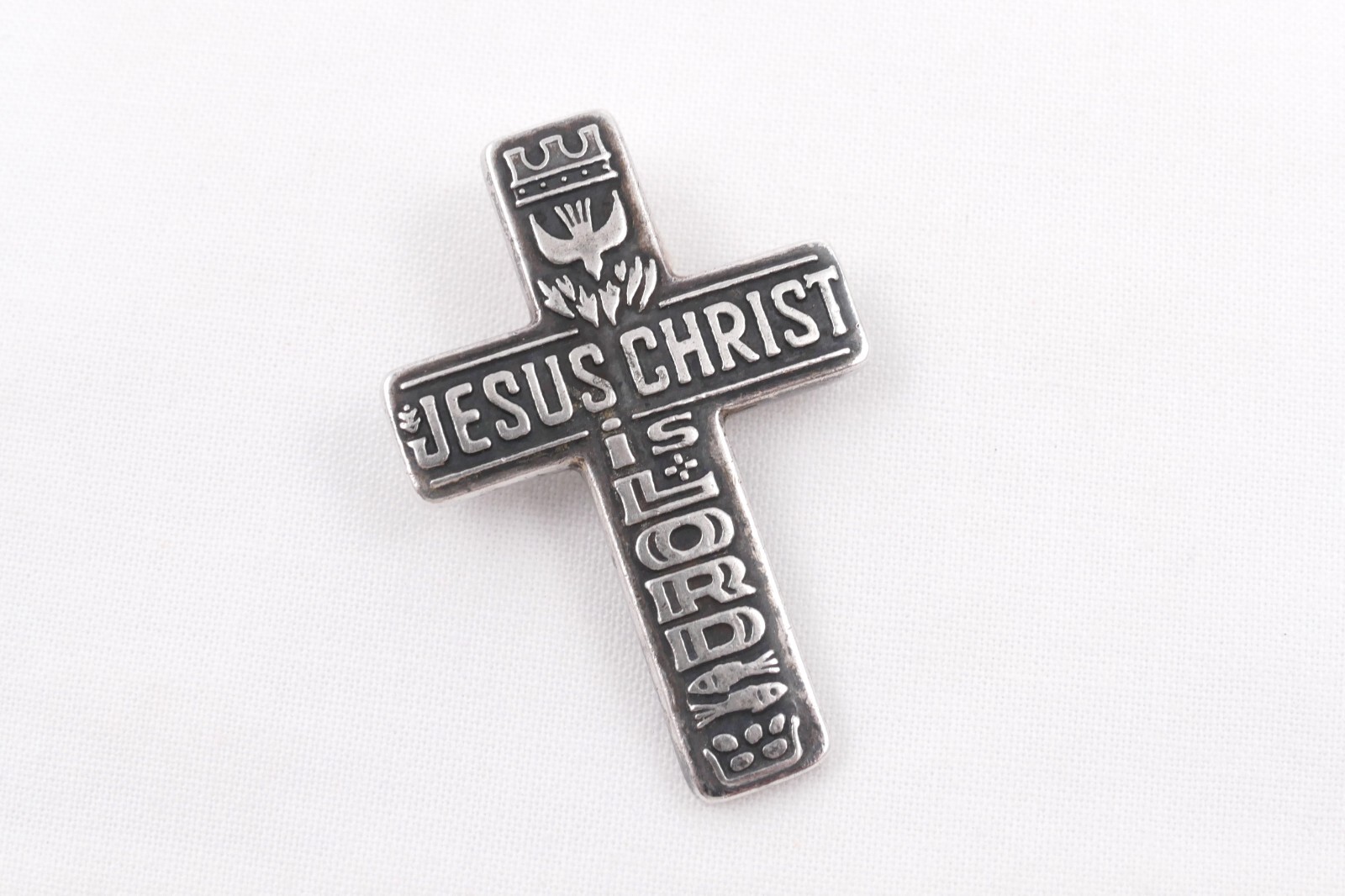 James Avery Sterling Silver Jesus Christ is Lord Pocket Token Rare ...