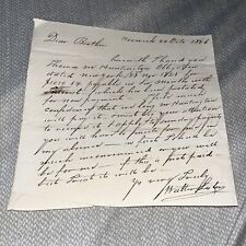 1826 Pre Civil War Era Captain Walter Lester in Norwich CT Letter to Brother picture