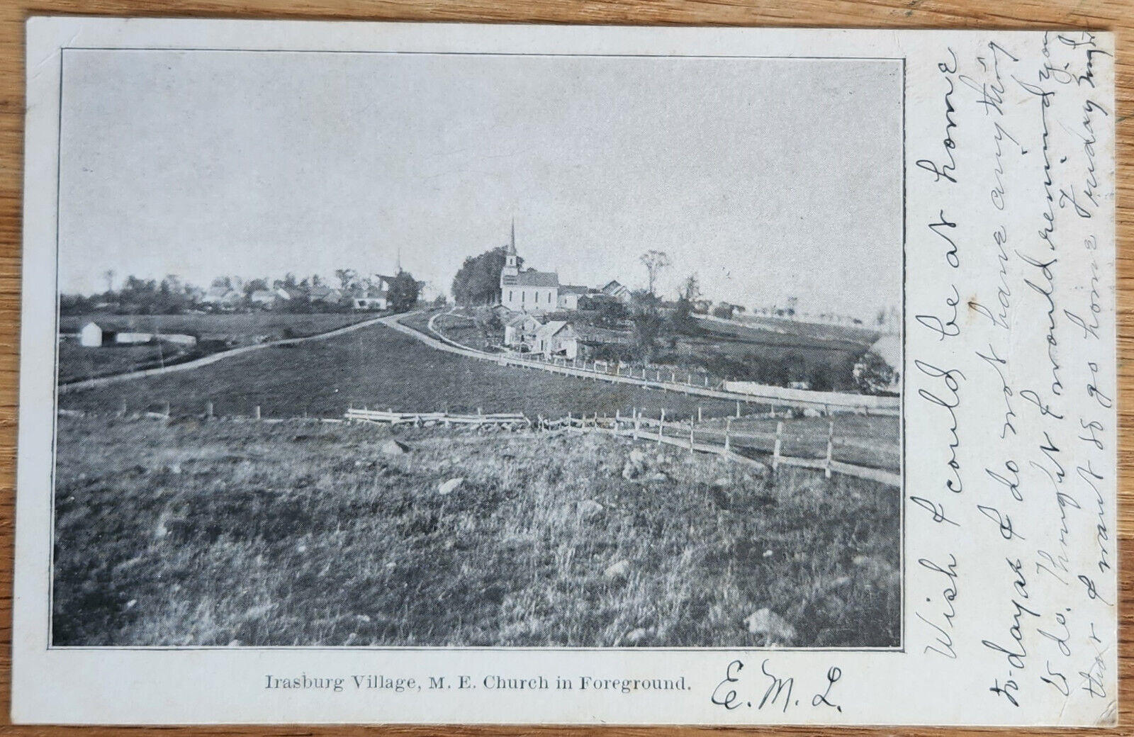 Irasburg Village M.E. Church Vermont VT Postcard PC 1908
