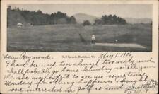 1906 Brattleboro,VT Golf Grounds Windham County Vermont Antique Postcard Vintage picture