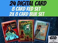 Topps Star Wars Card Trader Original Art Pulp Covers Robert Jimenez Red Blue Set picture