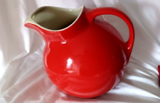 Vintage Hall's  China USA Red Ball Pitcher Jug picture