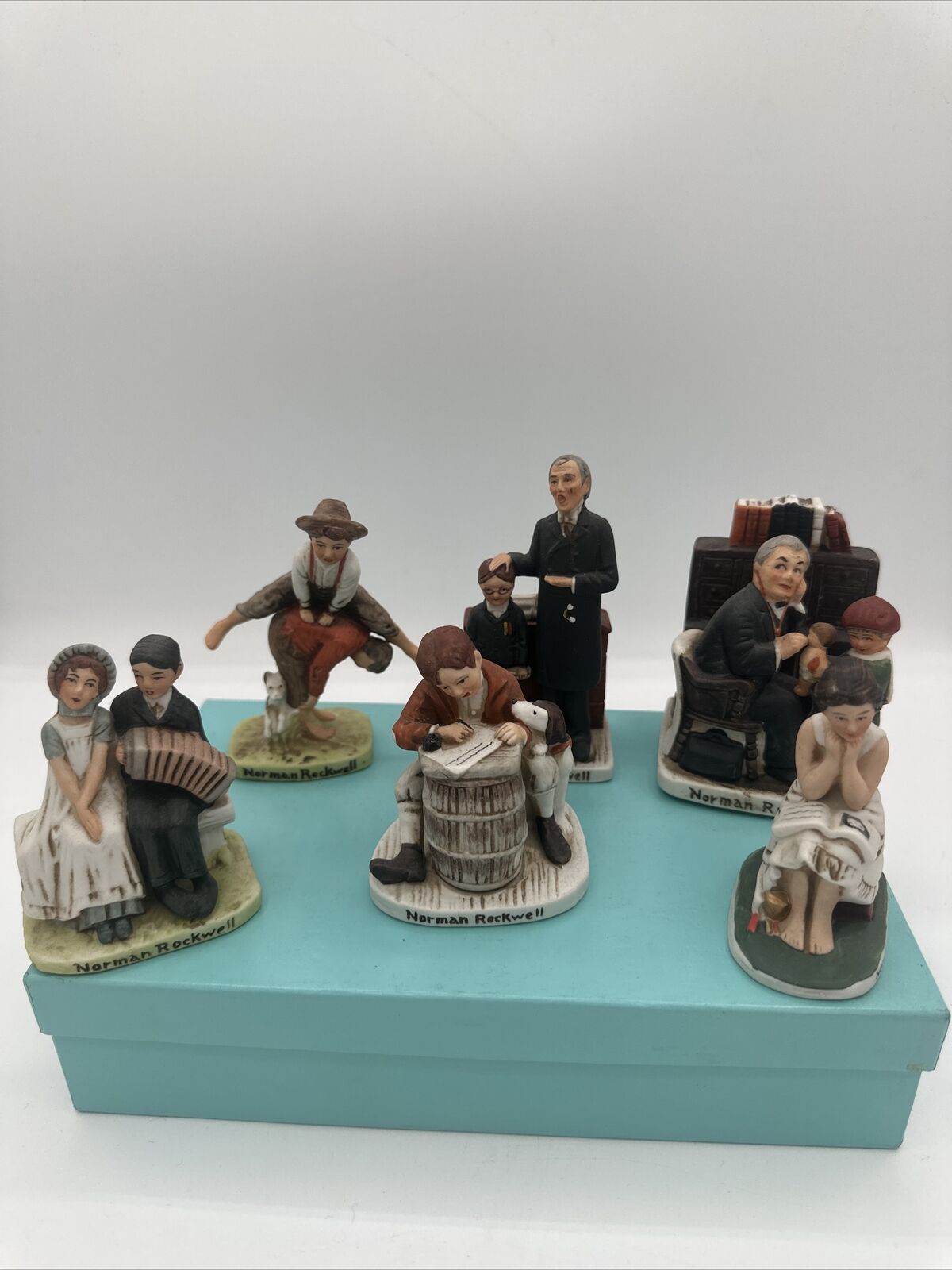 Norman Rockwell Figurines Lot 6 1979 Sep Great Pieces