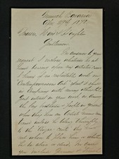 1878 Charles Gifford Dyer ALS Signed Letter Munich Artist Career & Art Content picture