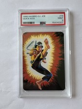 Hasbro Milton Bradley 1986 GI Joe Action Cards Quick Kick #19 PSA 9 MINT picture