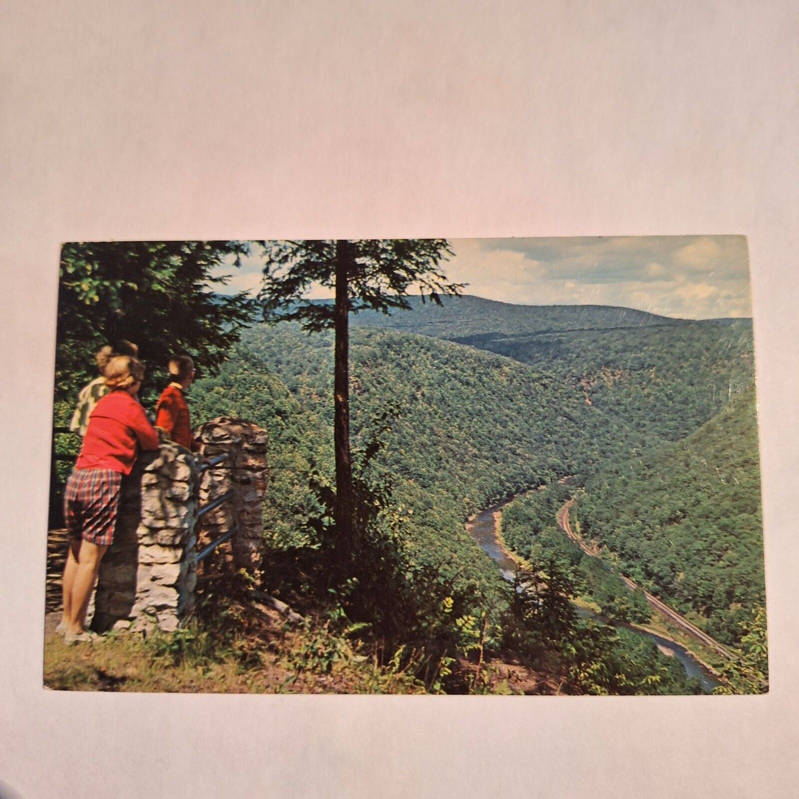 Postcard Braley Wales Lookout Wellsboro Pennsylvania View Card Chrome Unposted