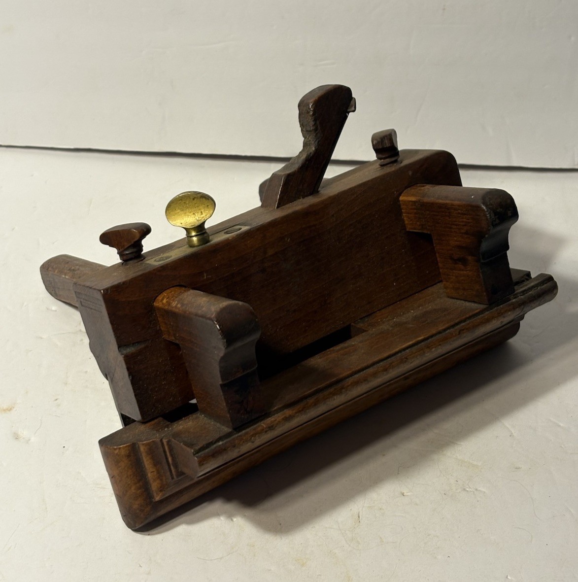 Antique Woodworking Wooden Wood D P Sanborn New Hampshire Plough Plane