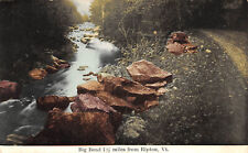 UPICK Postcard Big Bend 1 1/2 Miles From Ripton Vermont 1910 River Scene picture