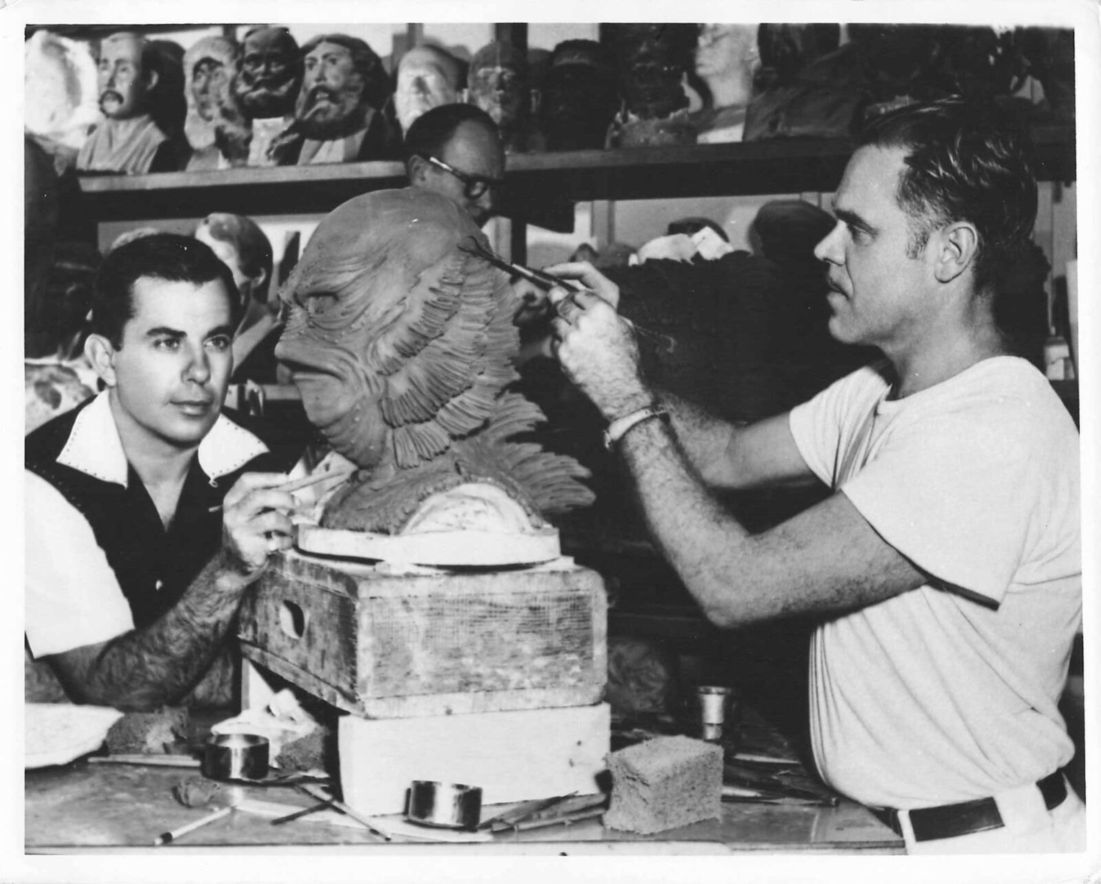 Bud Westmore Chris Mueller Creature from the Black Lagoon Jerry Neely Photo Rare