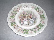 Royal Doulton Mouse Plate Brambly Hedge “Summer” Mice Jill Barklem 1982 England picture