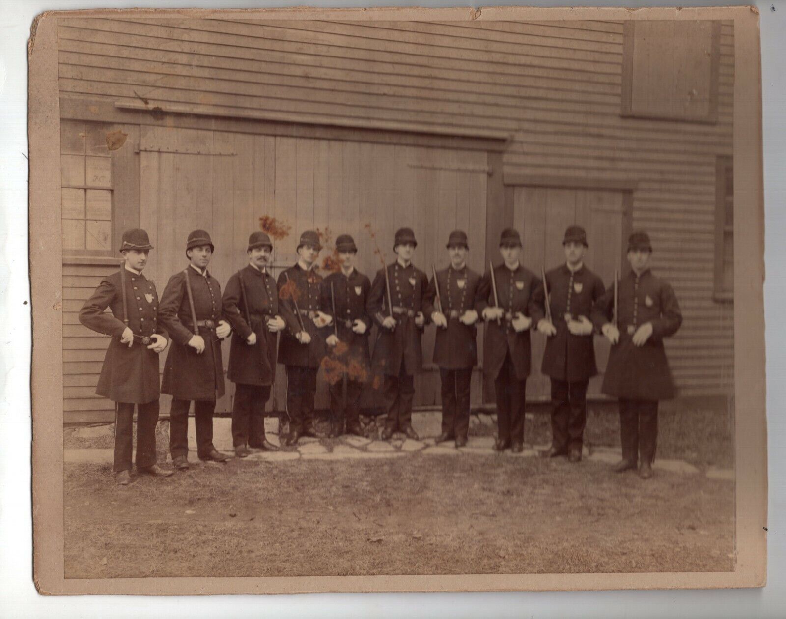 1889 Portsmouth New Hampshire Police Officers Photo