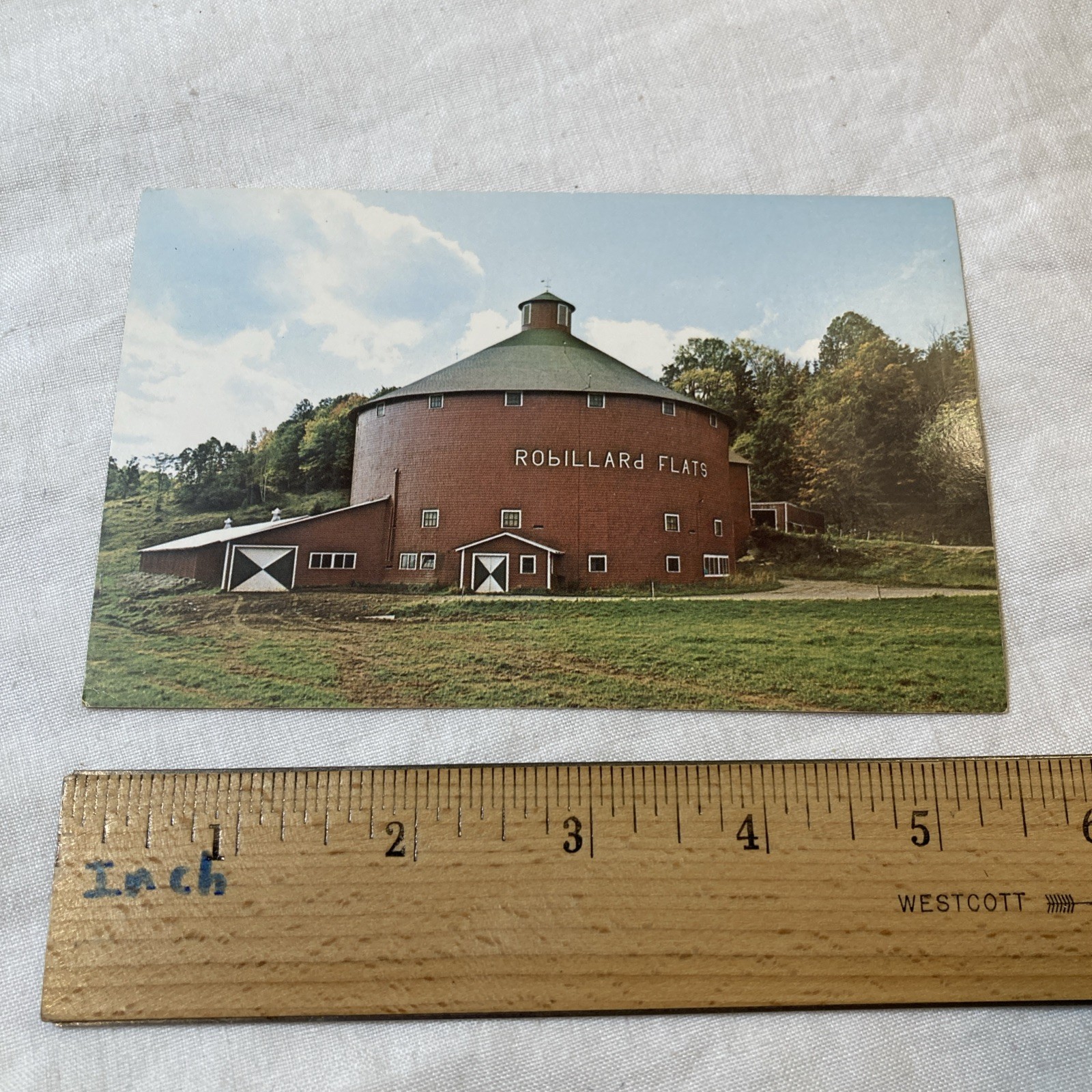 Postcard Irasburg Vermont Round Barn Robillard Flats For Cattle Postcard Irasburg Vermont Round Barn Robillard Flats For Cattle