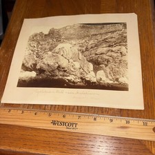 Vintage Acropolis Cyclopean Wall Athens Ruins Greek Architecture Sepia Photo picture