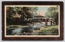 Rustic Bridge Corbetts Glenn Rochester NY Postcard 1919 Divided Back picture