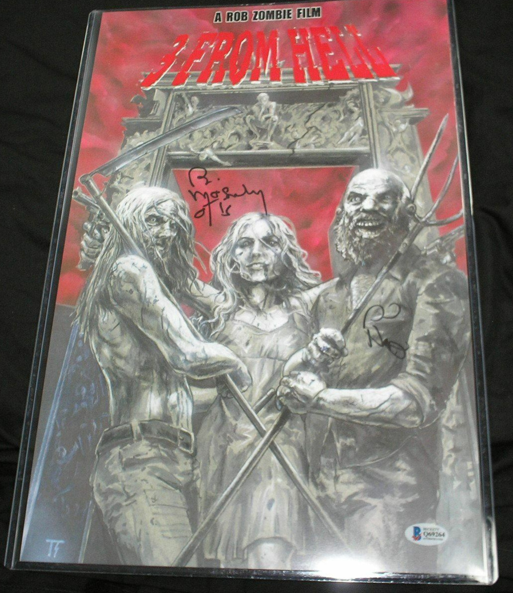 SID HAIG & BILL MOSELEY Signed 3 From Hell 11x17 Poster Auto BAS BECKETT COA SID HAIG & BILL MOSELEY Signed 3 From Hell 11x17 Poster Auto BAS BECKETT COA